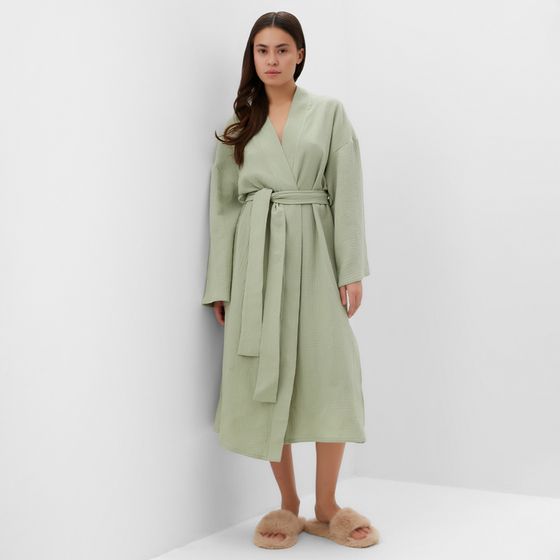 Халат женский KAFTAN Basic р.44-46, зеленый