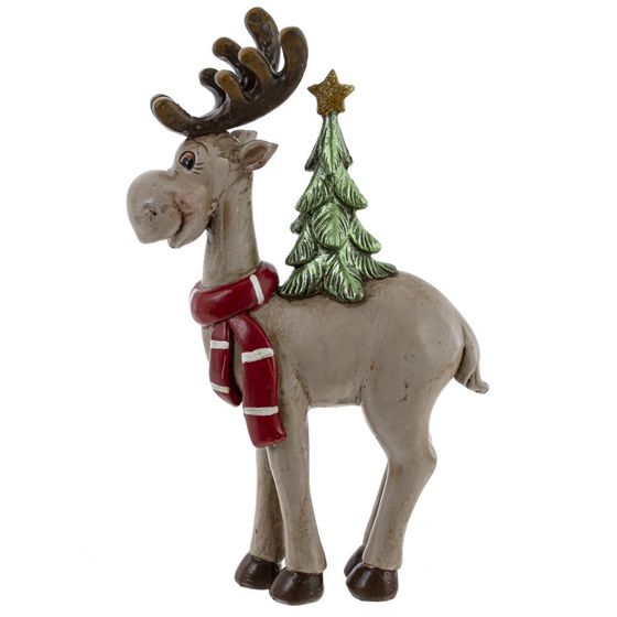 Фигурка декоративная &quot;Олень&quot;, L9,5 W3,5 H16 см, 2в.