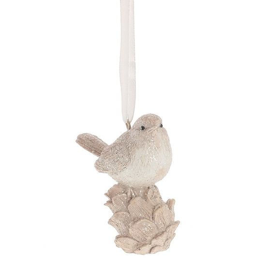 Украшение новогоднее &quot;Птичка&quot;, L7 W3,5 H8 см, 2в.