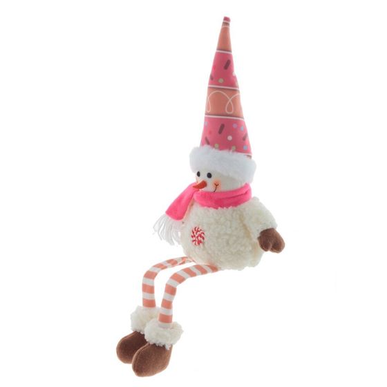 Игрушка набивная &quot;Снеговик&quot;, L13 W10 H49/22 см