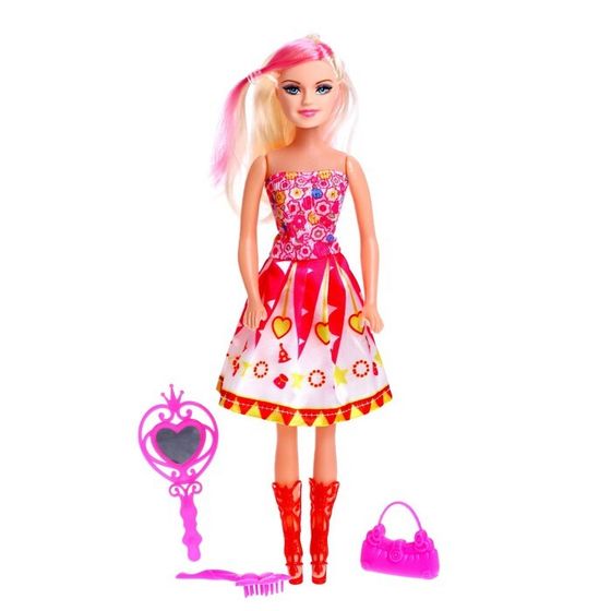 Кукла-модель «Даша» в платье, с аксессуарами, МИКС