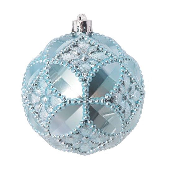 Набор из 2шт Украшение новогоднее Шар "Готический орнамент", D10 см, L20 W10 H10 см