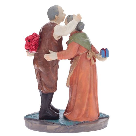 Фигурка декоративная &quot;Бабушка с дедушкой&quot;, Д15 Ш11,5 В21,5 см
