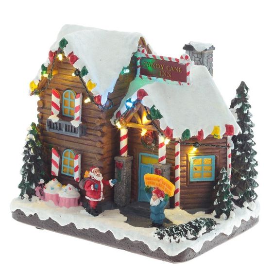 Фигурка декоративная &quot;Рождество&quot; (4 мелодии, подсвет, движ, 3xAA н/п, +USB), L23 W16,5 H21 см