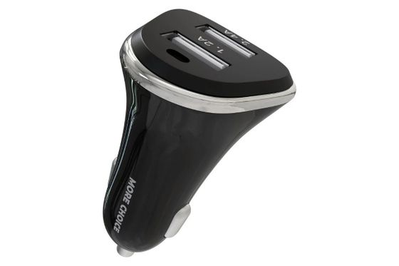 Автомобильное З/У More Choice AC22 2.4A USB Type-A черный