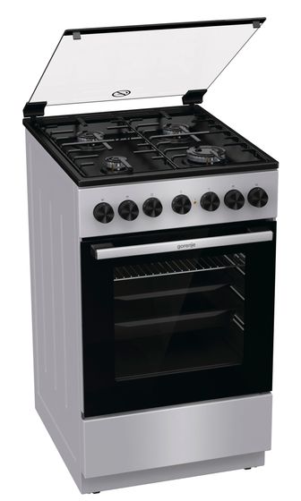 Плита комбинированная Gorenje GK5B40SH серебристый (стеклянная крышка) реш.сталь