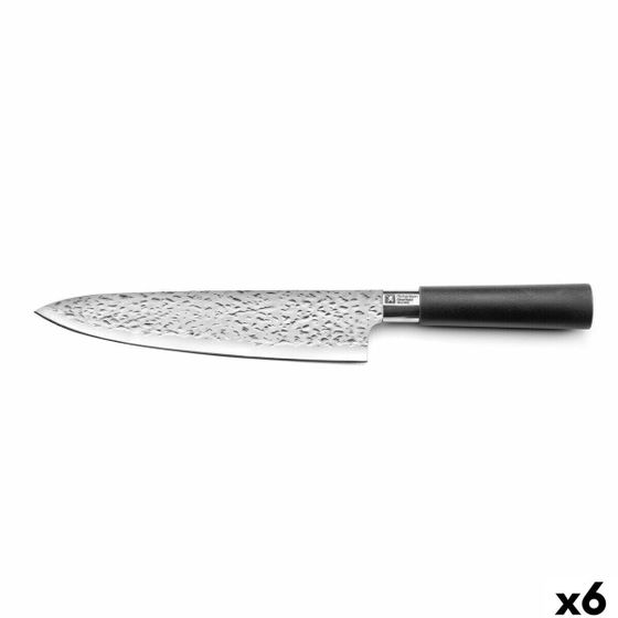 Кухонный нож Richardson Sheffield Katana Чёрный Металл Бакелит 20,5 cm (6 штук)