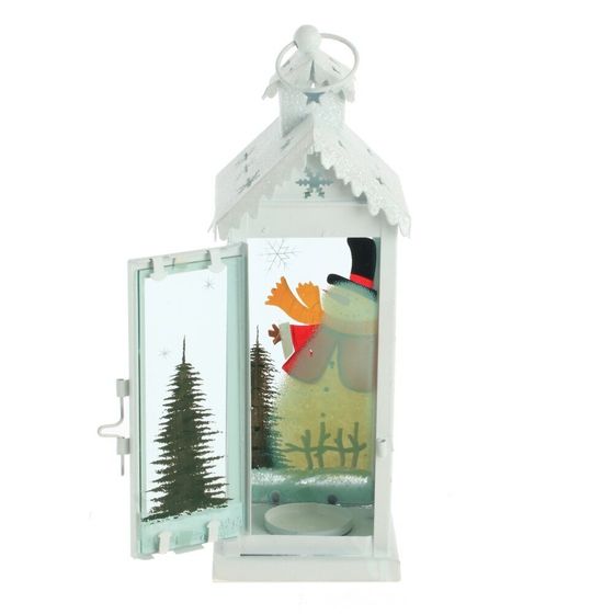 Подсвечник &quot;Фонарик&quot;, L10 W10 H32 см