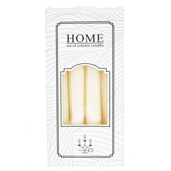 Набор из 4-х свечей, D 2 см, L10 W2,5 H21,5 см