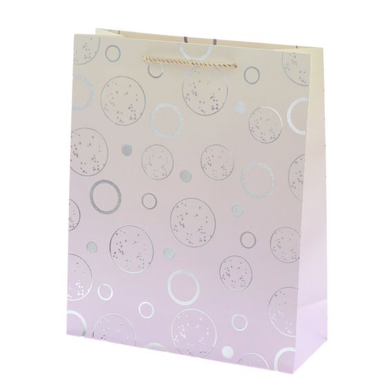 Пакет подарочный (бумага 210г/м2, блок микс 12шт), L26 W10 H32 см, 4в.