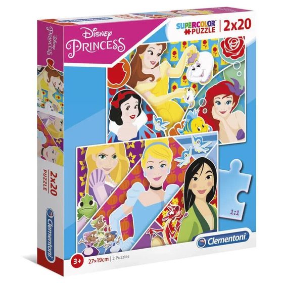 CLEMENTONI Disney Princess Maxi Puzzle 2x20 Pieces