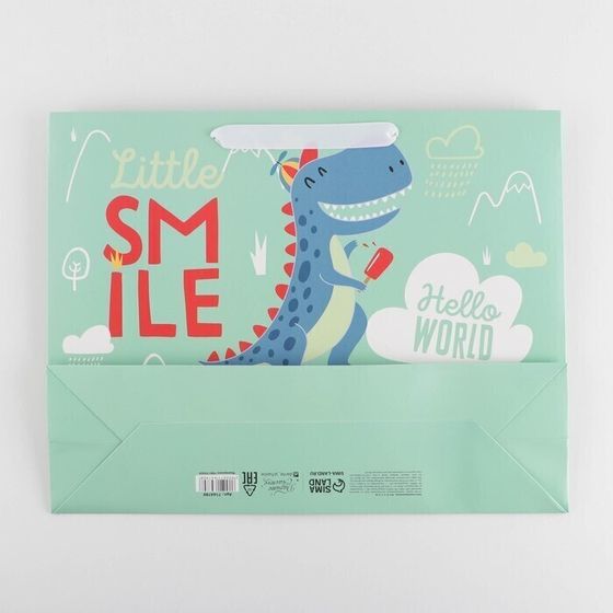 !09 Пакет ламинированный горизонтальный Smile, L 40 × 31 × 11,5 см.