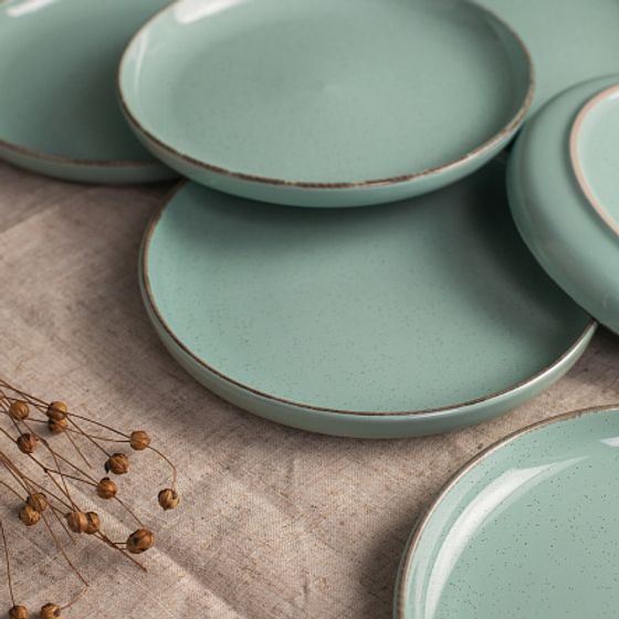 Тарелка десертная DAILY бирюзовый 19см