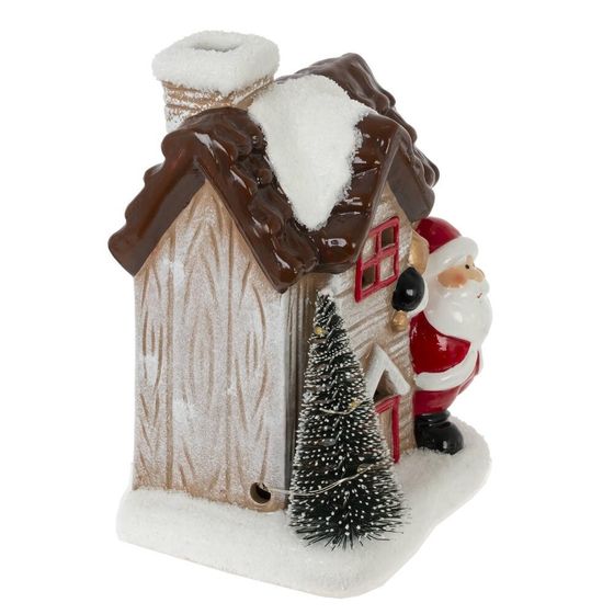 Фигурка декоративная &quot;Домик&quot; с подсветкой (2хLR44), L13 W9 H15 см