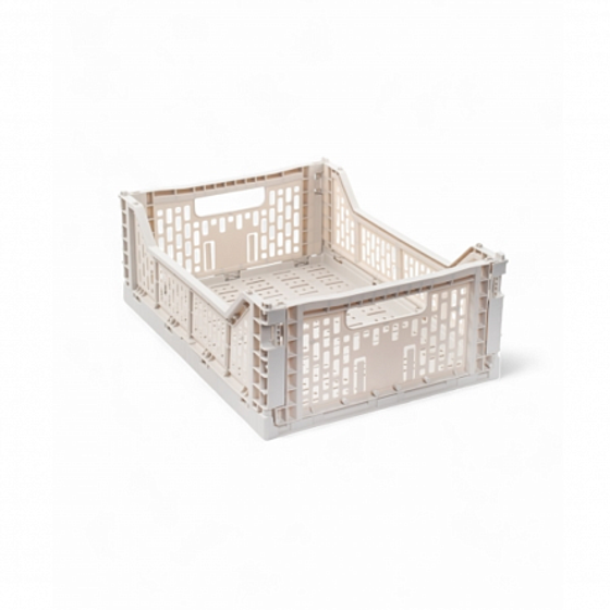 Корзина для хранения складная CASSA S слоновая кость 4л