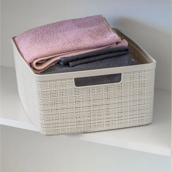 Корзина JUTE M 12л кремовый