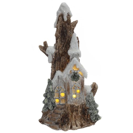Фигурка декоративная &quot;Домик&quot; с подсветкой  (LR44x2,прилаг), L, L8 W7 H16 см, 2в.