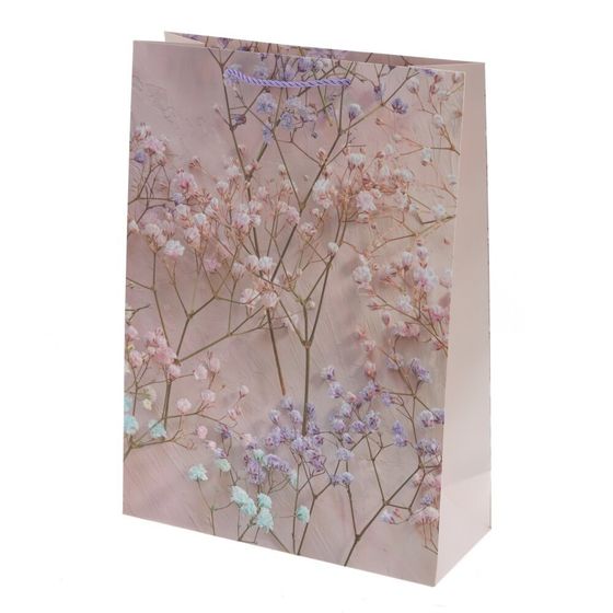 Пакет подарочный (бумага 210г/м2, блок микс 12шт), L30 W12 H41,5 см, 4в.