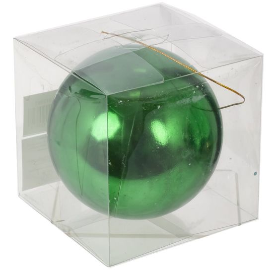 Украшение новогоднее Шар "Зеленое чудо", D 15 см, L15 W15 H15 см