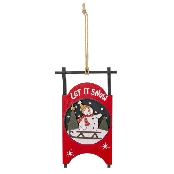 Изделие декоративное подвесное &quot;Сани&quot;, L6,5 W2,5 H14 см, 4в.