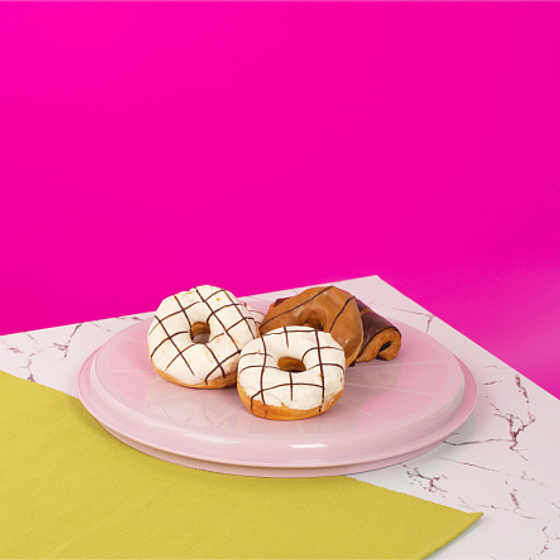 Тортовница CHEF@HOME розовый