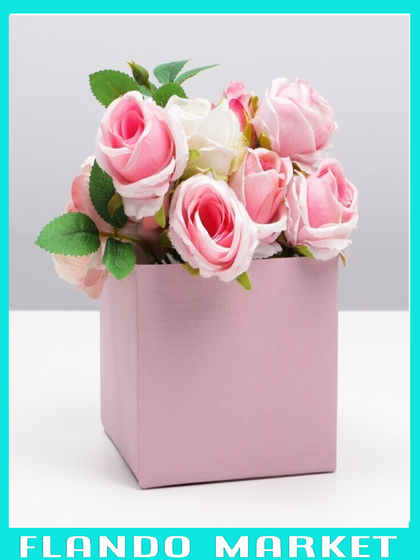 !09 Комплект из 4-х коробок: Коробка подарочная складная, «Верь в счастье», 12 х 17 х 10 см. (2 штуки) + Коробка сборная «Розовая жемчужина», 12 х 10 х 12 см. (2 штуки).