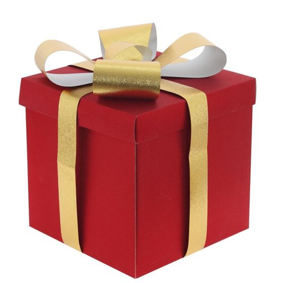 Коробка подарочная (бумага 350г/м2), L30 W30 H30 см