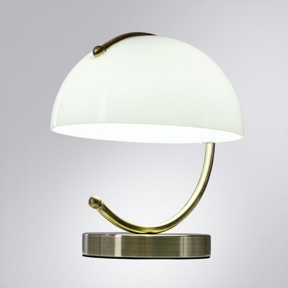 Настольная лампа Arte Lamp Banker A5041LT-1AB, G4, 7 Вт, 23х23х28 см, бронза