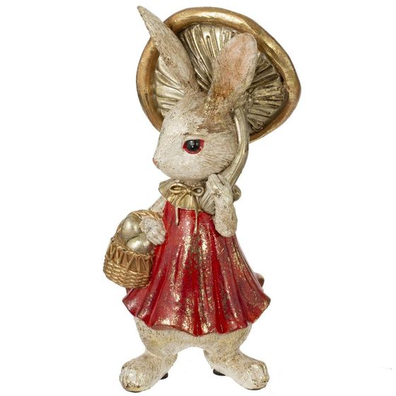 Фигурка декоративная "Зайка", L11,5 W10,5 H20 см