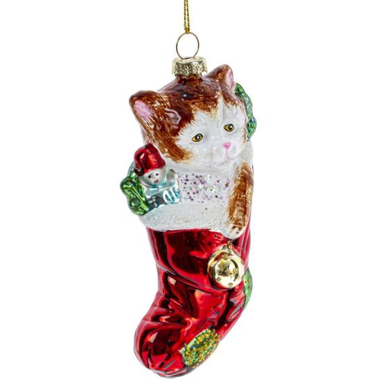 Украшение новогоднее "Котёнок", L7 W5,5 H12,5 см