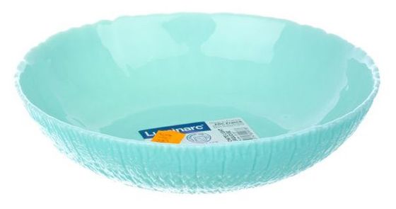!09 Салатник (набор 2 штуки) Luminarc Ammonite Turquoise 14см бирюзовый, стекло