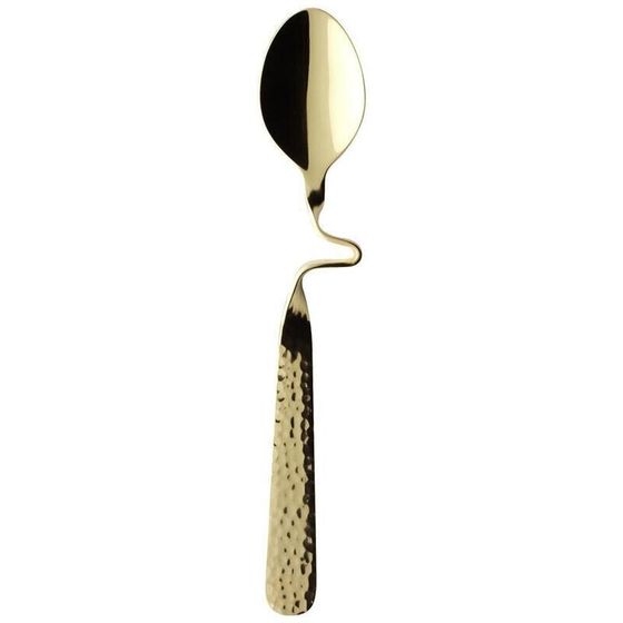 V&amp;B New Wave Caffee Spoon Kaffelöffel vergoldet Teelöffel Löffel klein 18,5 cm