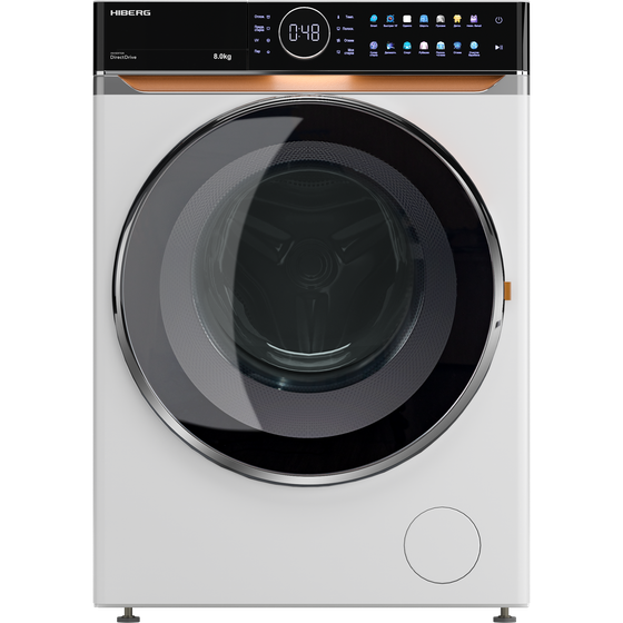 Стиральная машина Hiberg i-DDQ10-814 W белый, 8кг, 1400об/мин