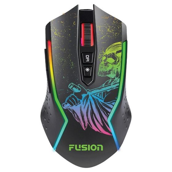 Игровая мышь Fusion GM-656, кабель, оптическая, 8000 dpi, подсветка