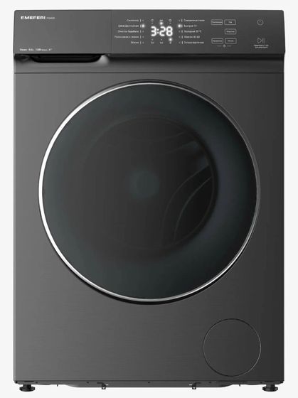 Стиральная машина Meferi MFW081210GR POWER серый 8кг 1200об/мин с паром