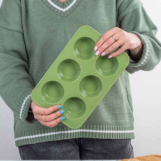 Форма для маффинов OLIVE 6 ячеек