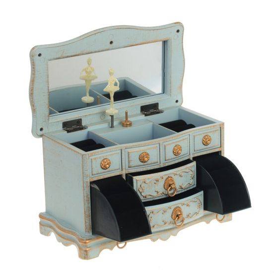 Шкатулка для украшений (музык.), L21,5 W11,5 H13 см