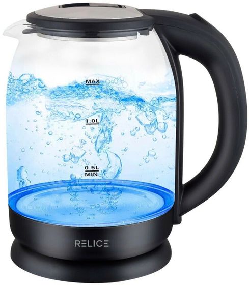 Чайник электрический Relice RL-187 1,8л 1600Вт черный