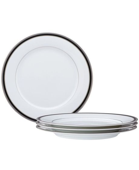 Austin Platinum Set of 4 Dinner Plates