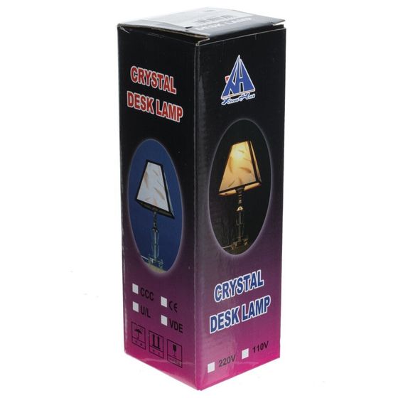 Светильник, L18 W18 H34 см, Е14, шнур 1,05 м