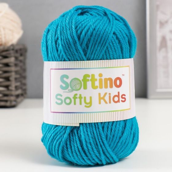 Пряжа 100% акрил &quot;Softy Kids&quot; 90м ±5м 50 гр цвет 18 бирюза