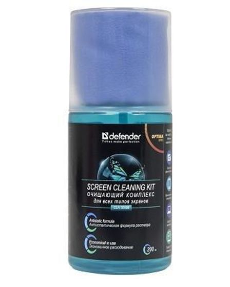 Система очистки Defender W/CLOTH /SCREEN 200ML 30598