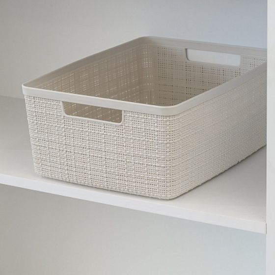 Корзина JUTE M 12л кремовый