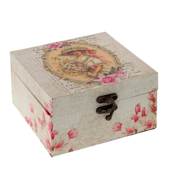 Шкатулка, Д14 Ш14 В8 см