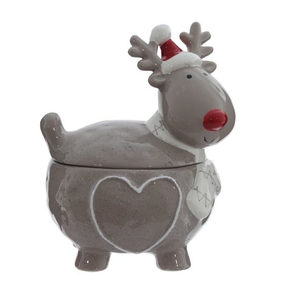 Конфетница "Северный олень", 600 мл, L14 W12 H18,5 см, 1 штука, дизайн микс