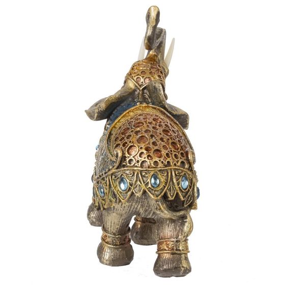 Фигурка декоративная "Слон", L11 W5,5 H13 см, 1 штука, дизайн микс