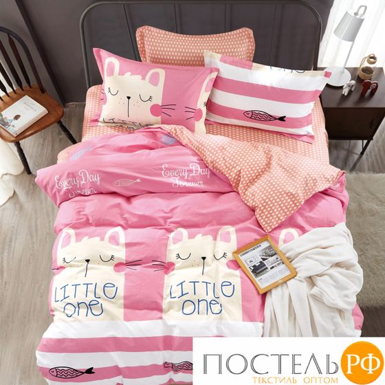 TPIG6-1056 КОД1038, КПБ Twill евро 4 наволочки, 70x70 (2 шт), 50x70 (2 шт), Сатин (Твил), Коробка