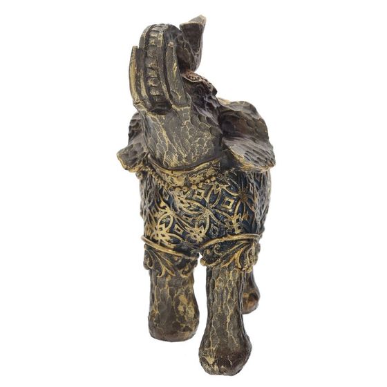 Фигурка декоративная "Слон", L10,5 W5,5 H12,5 см, 1 штука, дизайн микс