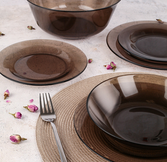 Столовый набор АМБЬЯНТЕ ЭКЛИПС 19 предметов (салатник 24 см)