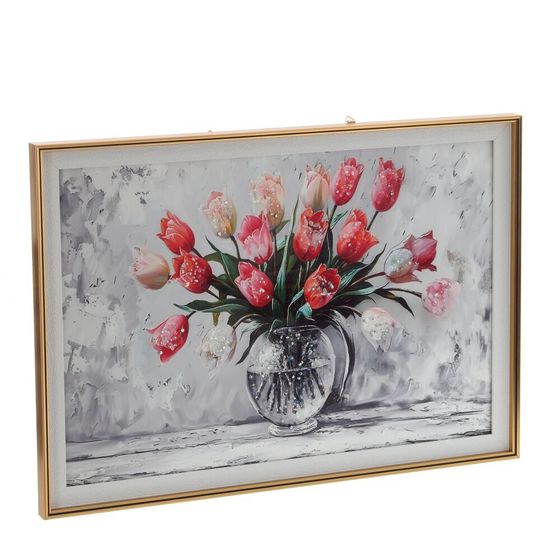 Панно с кристальным декором, L65 W3 H44,5 см